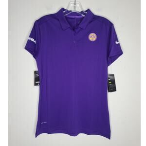 NWT Nike Dri-Fit Los Angeles LA Sparks purple short sleeve polo shirt - medium